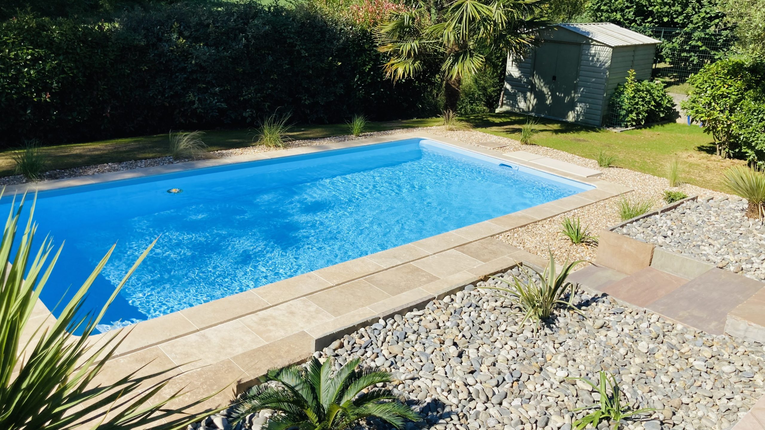 Aménagement d'un espace piscine à Sauvagnon - (64)