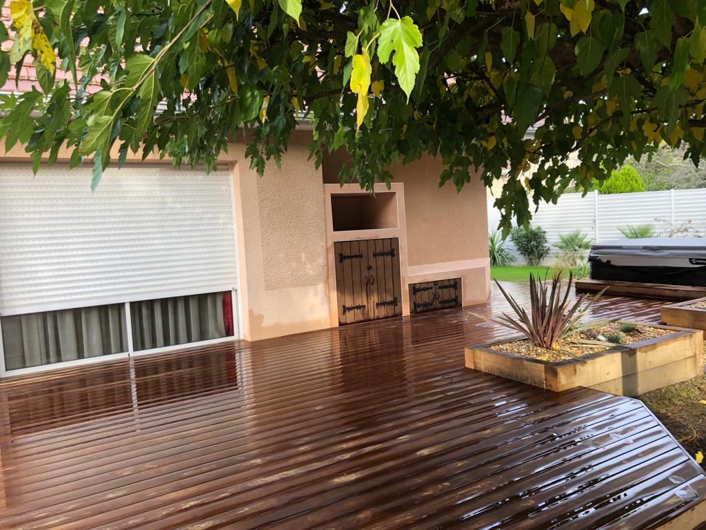 Aménagement d'un jardin complet avec Spa à Lons - (64)