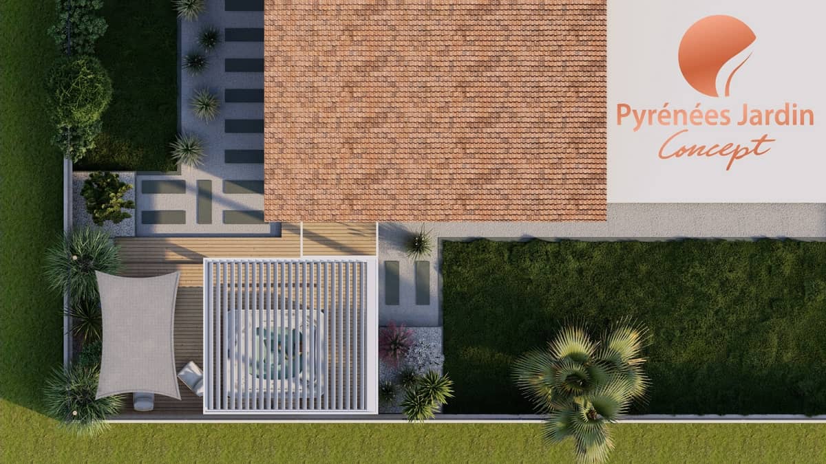 Création d'un espace bien-être - Jardin Pau | Pyrénées Jardin Concept