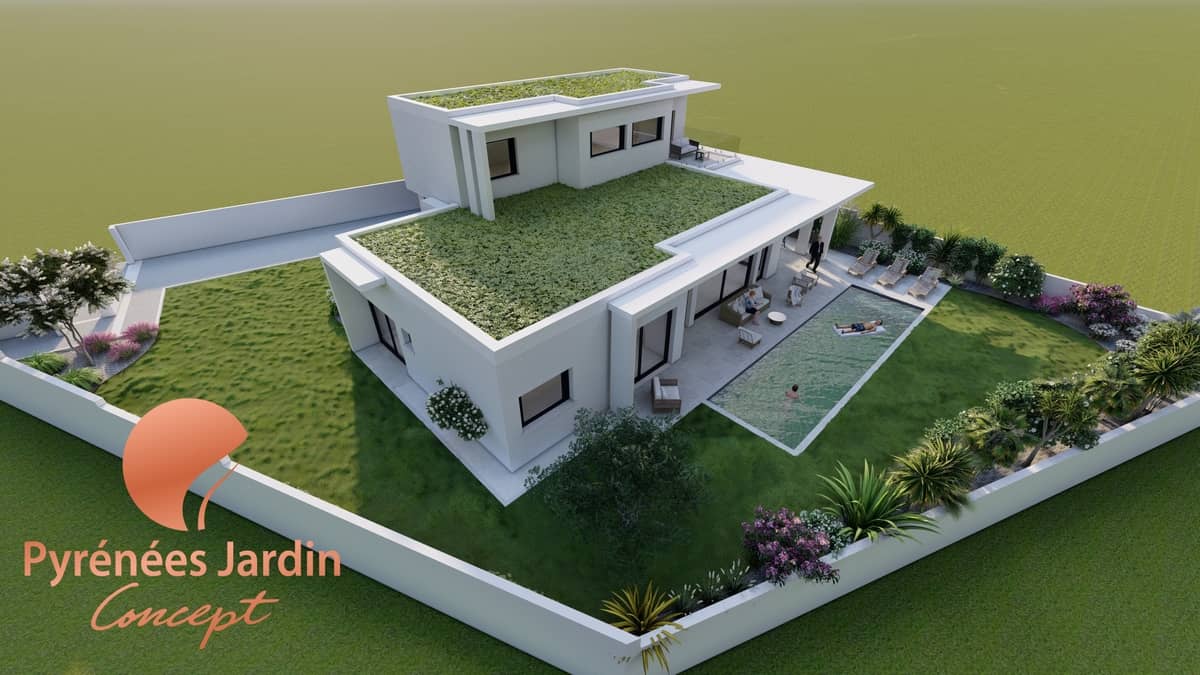 Végétalisation à Idron (64) | Pyrénées Jardin Concept