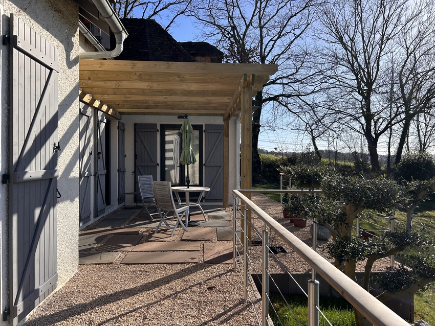 Création d'un espace terrasse à Sauvagnon (64)