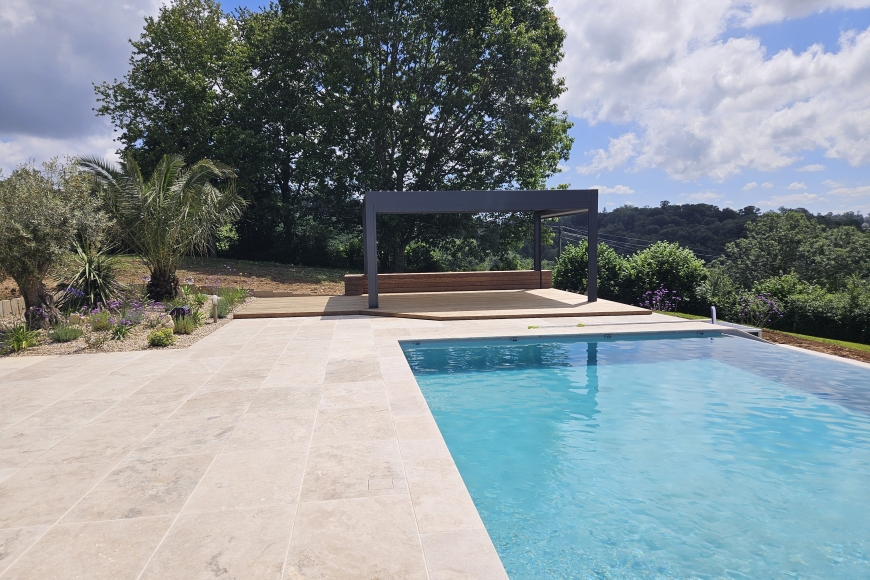 Aménagement des abords d'une piscine Jurançon