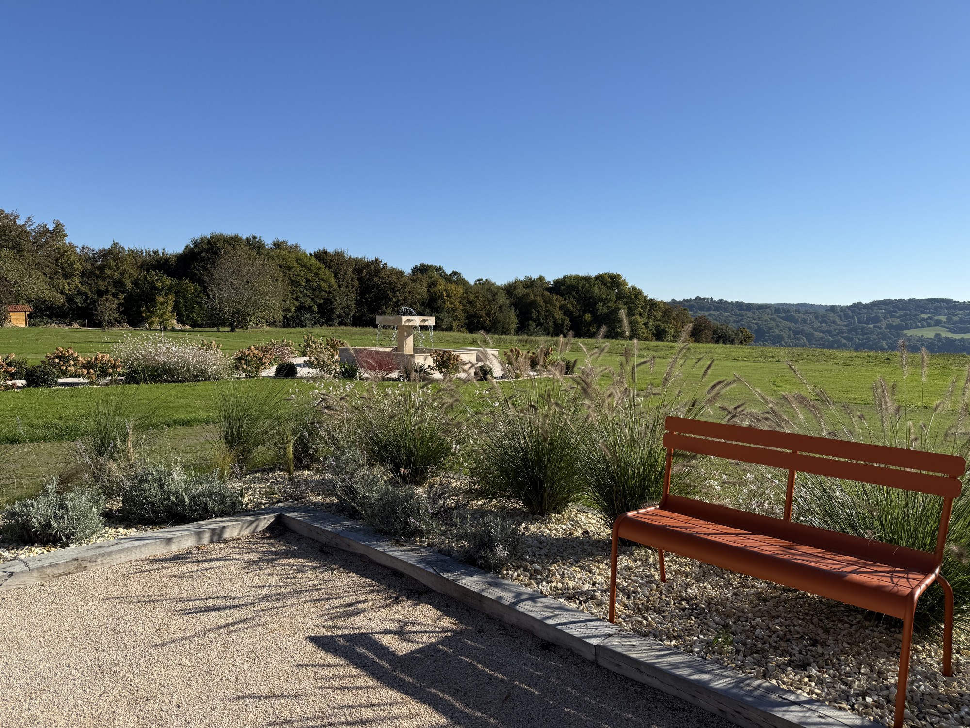 Aménagement extérieur d'un domaine à Baliracq-Maumusson (64)