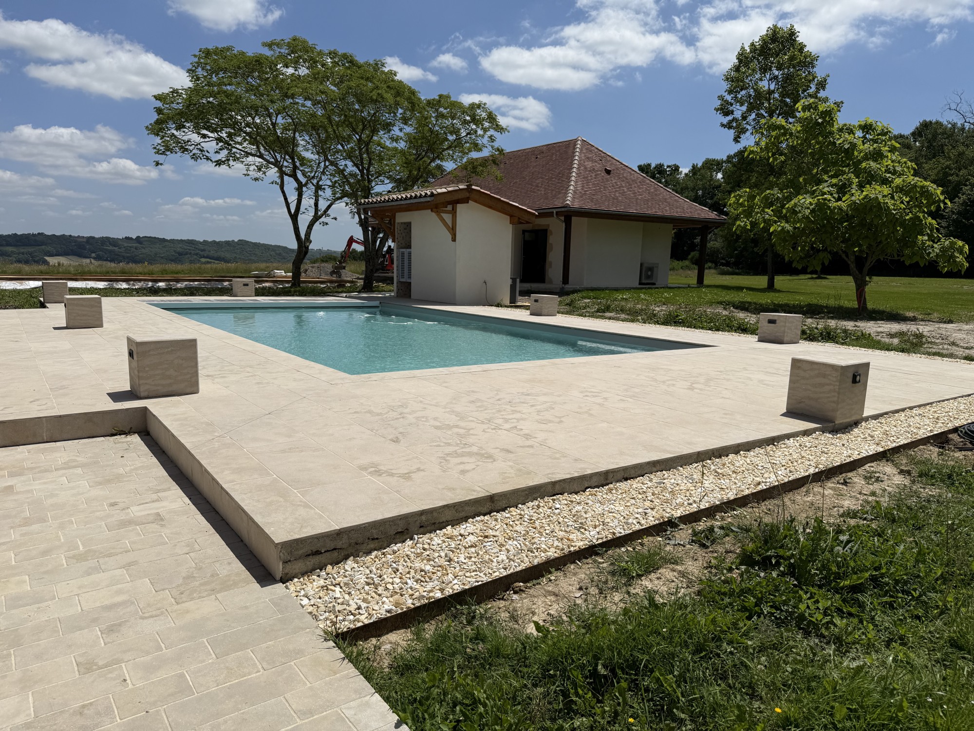 Aménagement extérieur d'un domaine à Baliracq-Maumusson (64)