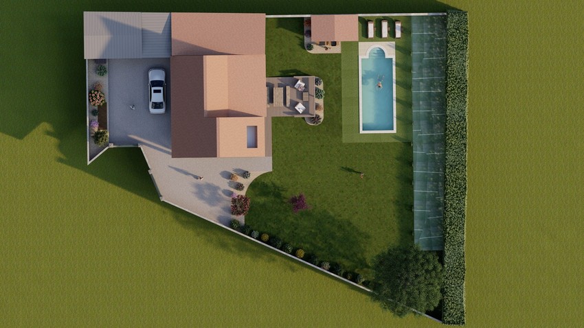 Exemple d'étude paysagère avec modélisation - Pyrénées Jardin Concept