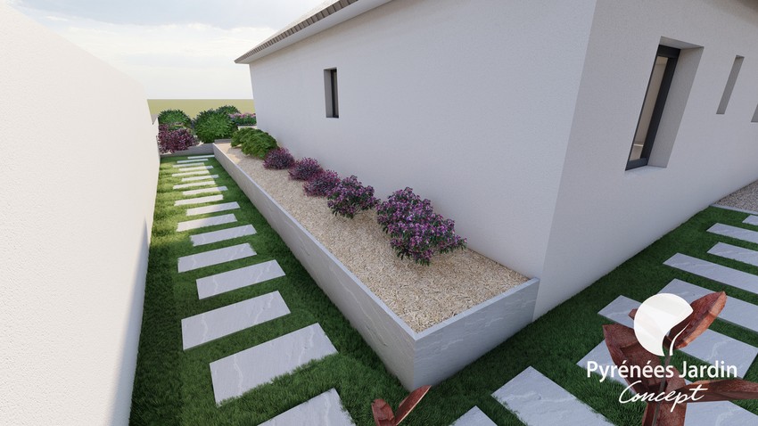 Exemple d'étude paysagère avec modélisation - Pyrénées Jardin Concept