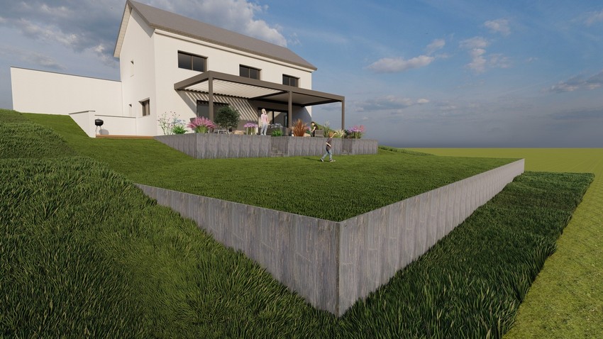 Exemple d'étude paysagère avec modélisation - Pyrénées Jardin Concept