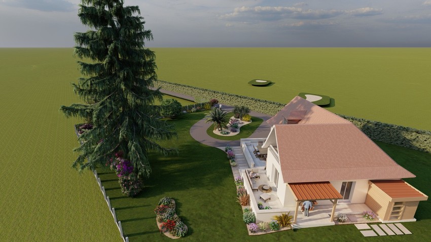 Exemple d'étude paysagère avec modélisation - Pyrénées Jardin Concept