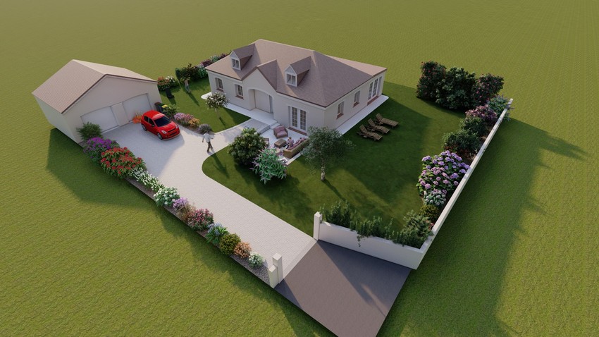 Exemple d'étude paysagère avec modélisation - Pyrénées Jardin Concept